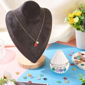 Abalorios de doble cara con letras de la A a la Z, conectores de aleación de oro esmaltados para pulseras, collares y pendientes DIY - Product Image 3