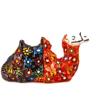 Turkish Hand Made Ceramic Sitting Camel Figure Bibelot
