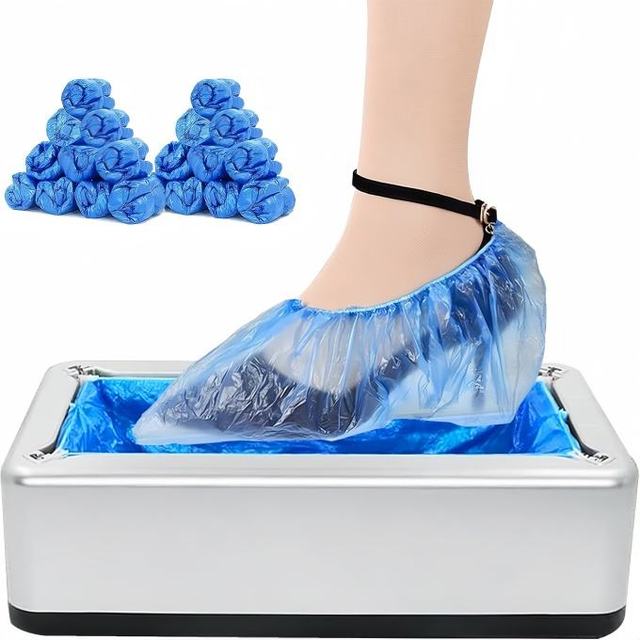 New Home and Office Automatic Shoe Covers Dispenser Machine 100pcs Disposable PVC