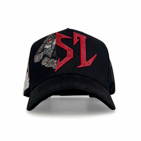 Cappelli Gorra Unisex di Alta Qualità X Ct Rockstar Vintage Halloween Ricamati Sportivi con Visiera Nera a 5 Pannelli Stampa Leopardata