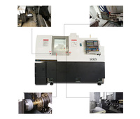 Centre de tournage CNC horizontal 5 axes à double broche SM325, nouvelle conception, pour petits métaux, avec système de commande Fanuc et cœur PLC