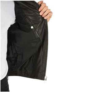High Quality Customized Color <b>Men</b> Leather <b>Jacket</b> | Winter Wear | Zipper Closure | Stand Collar | Waterproof & Breathable - Product Image 4
