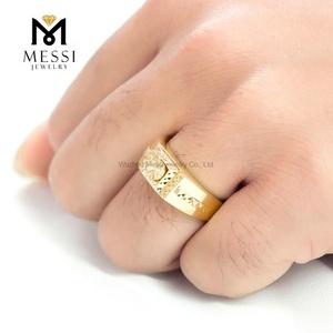 Anillo de Oro Amarillo de 14k y 18k de Lujo Personalizado con Joyas de Messi para Hombre - Product Image 5