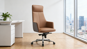 Modern <strong>Leather</strong> Office <strong>Chair</strong> Ergonomic High Back Unique Design Home Swivel <strong>Chair</strong> Armrest Boss Manager CEO Office <strong>Chair</strong> - Product Image 3