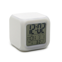 Horloge LED à Sublimation de haute qualité, articles vierges à couleur changeante