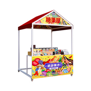 เต็นท์เหล็กกันแดดกลางแจ้ง2x2เต็นท์ชั้นวางของในตลาดกลางคืนสำหรับงานเทศกาลอาหารและงานเทศกาล - Product Image 1