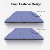 Étui magnétique pliable en cuir PTU+PC ultra fin Laudtec Gradient pour iPad avec fonction Smart Sleep et protection contre les chutes, logo personnalisé OEM