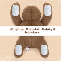 Coussin sensoriel lesté vibrant en peluche minky douce, activé par la pression, pour enfants autistes