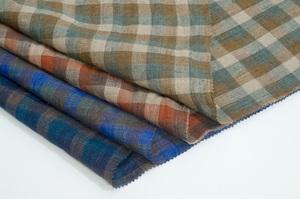 #8507 thời trang 100% vải lanh chàm nhuộm 3D kiểm tra mô hình màu sắc phong phú nhẹ hoàn hảo cho mùa xuân mùa hè quần áo - Product Image 6