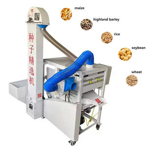 Macchina agricola per combinare la macchina per la pulizia delle sementi di grano di mais separatore di gravità dello schermo d'aria granella di semi pulitore separatore di semi - Product Image 2