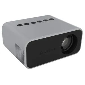 T500 Mini Projector 1920x1080P 80 Lumens Mini Home Theater LED HD Digital Portable Projector With Remote Control & Adaptor