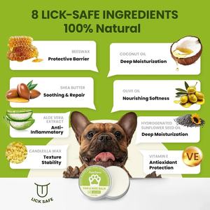 Lick-Safe Dog Paw Nose Balm Coconut Oil | All-Natural Moisturizer <strong>Soother</strong> for Dry Cracked Pads <strong>Snout</strong> | Tin Packaging (60g/2.1oz) - Product Image 3