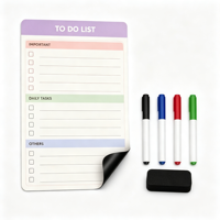 Ensemble de planificateurs magnétiques personnalisés pour réfrigérateur, calendrier mensuel, organisateur hebdomadaire et bloc-notes pour la planification quotidienne