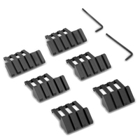 Supports de montage latéraux réglables en alliage d'aluminium à 45 degrés pour lunette de visée de 34 mm