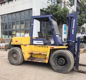 Chariot élévateur diesel Komatsu FD100 d'occasion, 10 tonnes, composants essentiels moteur et pompe, provenant du Japon, testés et inspectés, 2013-2023 - Vente chaude - Product Image 6