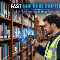Lecteur RFID portable UHF Chainway C72 Modèle 6, lecteur RFID E310 E710, lecteur RFID pour bibliothèque, lecteur de balises RFID, collecteur de données RFID