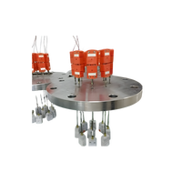 Raccord de transition multipoints pour thermocouple à montage sur bride |   Assure une étanchéité parfaite et des mesures stables |   pour four à vide/à pression