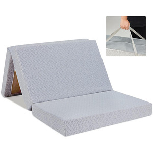 <span class=keywords><strong>Matelas</strong></span> double pliant portable OEM 4 couches triple pli mousse à mémoire de forme caractéristique de l'air Topper de sol pour l'utilisation de meubles de camping - Product Image 1