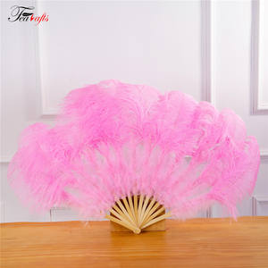 Lago Azul pluma de avestruz colorido atrapasueños Burlesque plumas ventiladores para carnaval casa decoración del Partido de la mascarada de rendimiento - Product Image 3