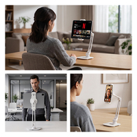 Nouveau support de tablette en alliage d'aluminium à dégagement rapide, rotation à 360 degrés, support de bureau réglable, support de bureau à domicile, iPad Soporte Para Tableta