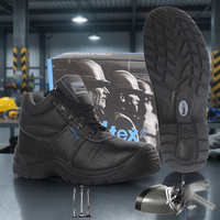 Chaussures de sécurité en cuir Vaultex, vente directe, antidérapantes, bottes de travail, semelle PVC, chaussures de sécurité.