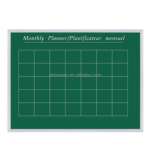 Herramienta de enseñanza en el hogar para niños de escuela primaria, Mini pizarra magnética de <span class=keywords><strong>tiza</strong></span> verde de doble cara, pizarra blanca de aluminio colgante - Product Image 1