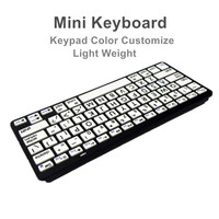 OEM ODM Private Mold Mini Keyboard Battery Removable 78 Keys Customized Color for Remote Work