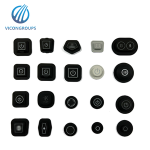 Clavier et boutons en métal moulés par injection personnalisés, IP67, avec anneau LED lumineux, 1NO, pour interrupteur à membrane, moulage par injection sur mesure - Product Image 1