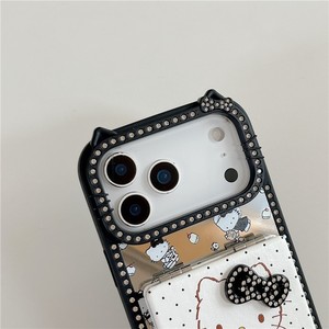 เคสโทรศัพท์ลายการ์ตูนหมี KT แมว น่ารัก รุ่นใหม่ล่าสุด พร้อมกระจกแต่งหน้า สำหรับ iPhone 13 14 15 16 17 pro max - Product Image 4