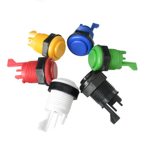 สวิตช์กดปุ่ม Blee ขนาดเส้นผ่านศูนย์กลาง 28 มม. สูง 45 มม. อุปกรณ์เสริมเครื่องเล่นเกมพลาสติก สไตล์อเมริกัน ปุ่มสั้น - Product Image 5