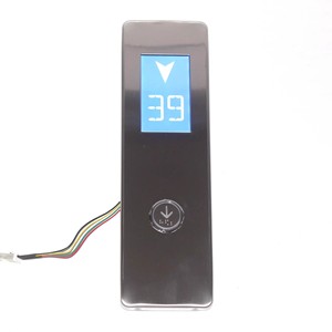 Caja de llamada para ascensor Monarch SFTC-HCB-L-BO con pantalla LCD, diseño contemporáneo de acero inoxidable para uso en ascensores - Product Image 2