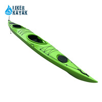 Kayak Liker deux places, kayak de randonnée pour deux personnes, double siège, 5,2 m, polyéthylène, bateau durable