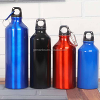 Botella deportiva de aluminio de alta calidad, de aluminio con botella pequeña impresión a Color, 500/600/750/1000ml