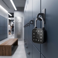Mini cadenas intelligent portable chromé à empreinte digitale, déverrouillage biométrique en 0,3s, étanche IP65, contrôle à distance via l'application Tuya/TTLock