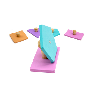 Trẻ mới biết đi khối gỗ toán học đếm hình dạng SORTER montesori câu đố đồ chơi hội đồng quản trị ghép hình mầm non Đồ chơi giáo dục - Product Image 6