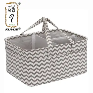 KUYUE Baby Diaper Caddy Organizer Baby Shower Gift Basket - Newborn Cotton Foldable Opp Bag Storage Baskets Folding 500 3~7 Days