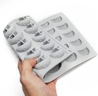 3D-Mandarinen-Scheiben-Silikonform, Orangensegment-Fondant-Gummierteig-Gussform für Kuchen, Cupcake-Dekoration, Schokolade, Süßigkeiten