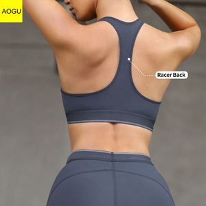 <span class=keywords><strong>Reggiseno</strong></span> Sportivo da Donna Personalizzabile con LOGO, <span class=keywords><strong>Fascia</strong></span> Elastica ad Alto Impatto, Modello Racer Back per Yoga - Product Image 2