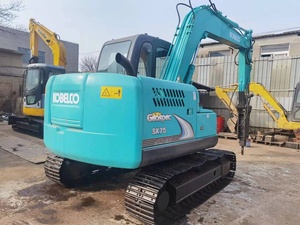 รถขุด Sk75 kobelco มือสองน้ำหนัก<span class=keywords><strong>7T</strong></span> ขนาดเล็กอุปกรณ์เครื่องยนต์ดีสัมปทาน - Product Image 3