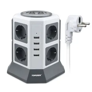 Interruttori e Prese Elettriche Standard Europeo <span class=keywords><strong>2022</strong></span>, Presa Intelligente a Torre Verticale - Product Image 1
