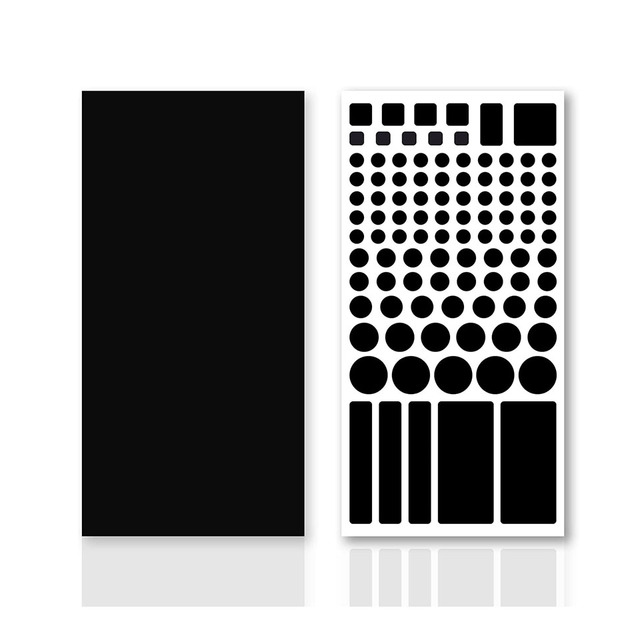 Eco-Friendly Waterproof Anti-UV Reusable Adhesive Vinyl Blackout Stickers for Electronics Routers & LED Covers-Light Dimming