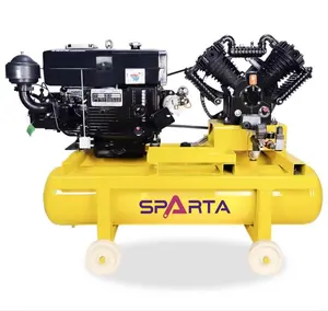 Compresor de aire automático diésel de tanque de 16 bar 280L de alta calidad para neumáticos de reparación de automóviles