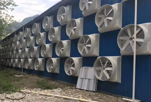 Ventilateurs d'évacuation de 48 pouces pour granges, ventilateurs d'évacuation en fibre de verre écoénergétiques et ventilateur à pression négative mural en FRP, prix en stock aux États-Unis - Product Image 5