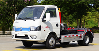 Camion de transfert de déchets à grue élévatrice électrique Dongfeng, type compacteur, transmission manuelle 4x2, norme d'émission Euro 3