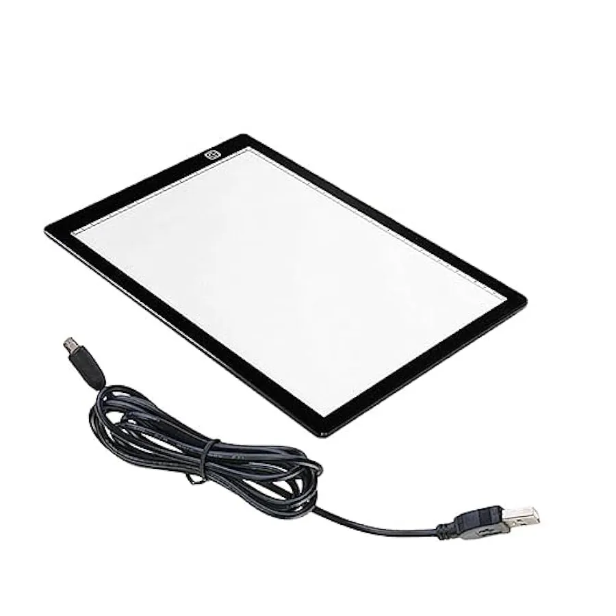 Tablero de copia de Educación Temprana, figura de palo de caligrafía, práctica, almohadilla de luz de palabra, caja de luz de dibujo LED ajustable