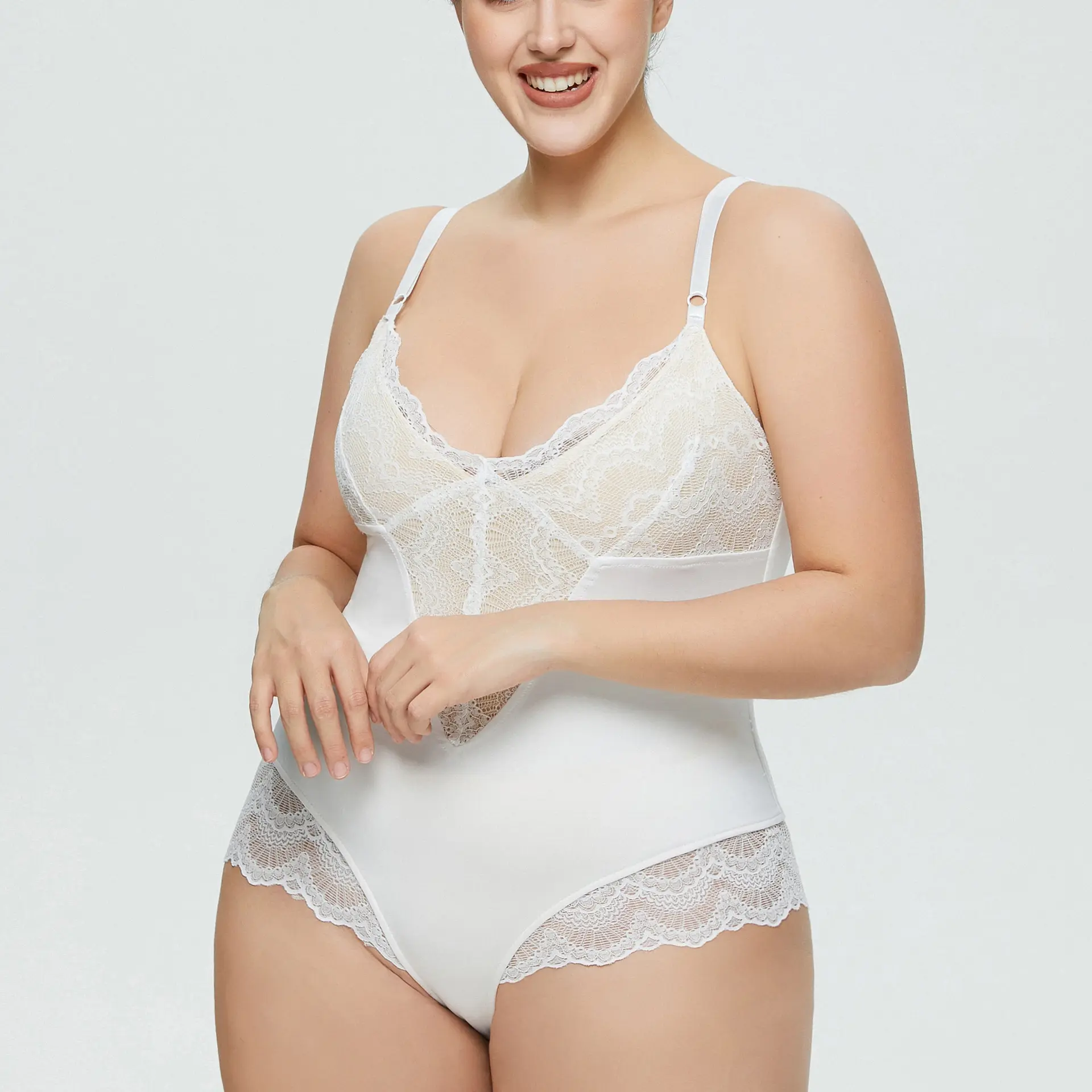 Lingerie en dentelle pour femmes sous-vêtements sexy vente chaude sexy soutien-gorge en dentelle body perceuse chaude grande taille bébé bleu forme en V