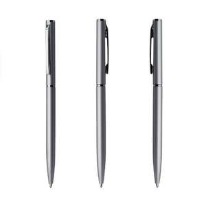 Stylo à bille droit en acier inoxydable doré brillant avec revêtement époxy, design élégant à clic, promotion cadeau, écriture 1,0 mm, logo personnalisable - Product Image 6