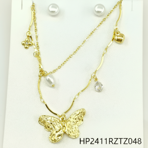 Boho Trendy Casual da donna multicolore con perline Set di accessori pregiati placcati in oro - Product Image 1