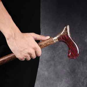 ไม้เท้าน้ำหนักเบาทำจากไม้พร้อมด้ามจับเรซินเพื่อการรองรับที่สะดวกสบายระหว่างการเดินระยะไกลหรือการใช้งานประจำวัน - Product Image 2