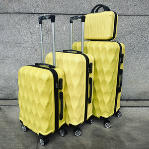 Lot de 4 valises rigides en ABS, plusieurs tailles, roulettes silencieuses, personnalisables, bagages à main sur roulettes - Product Image 3